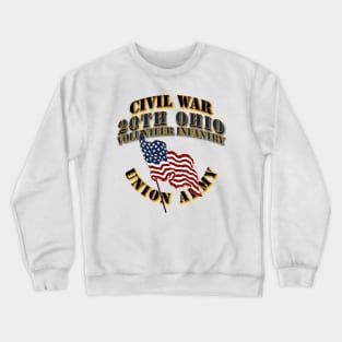 Civil War - 20th Ohio Volunteer Infantry - USA Crewneck Sweatshirt